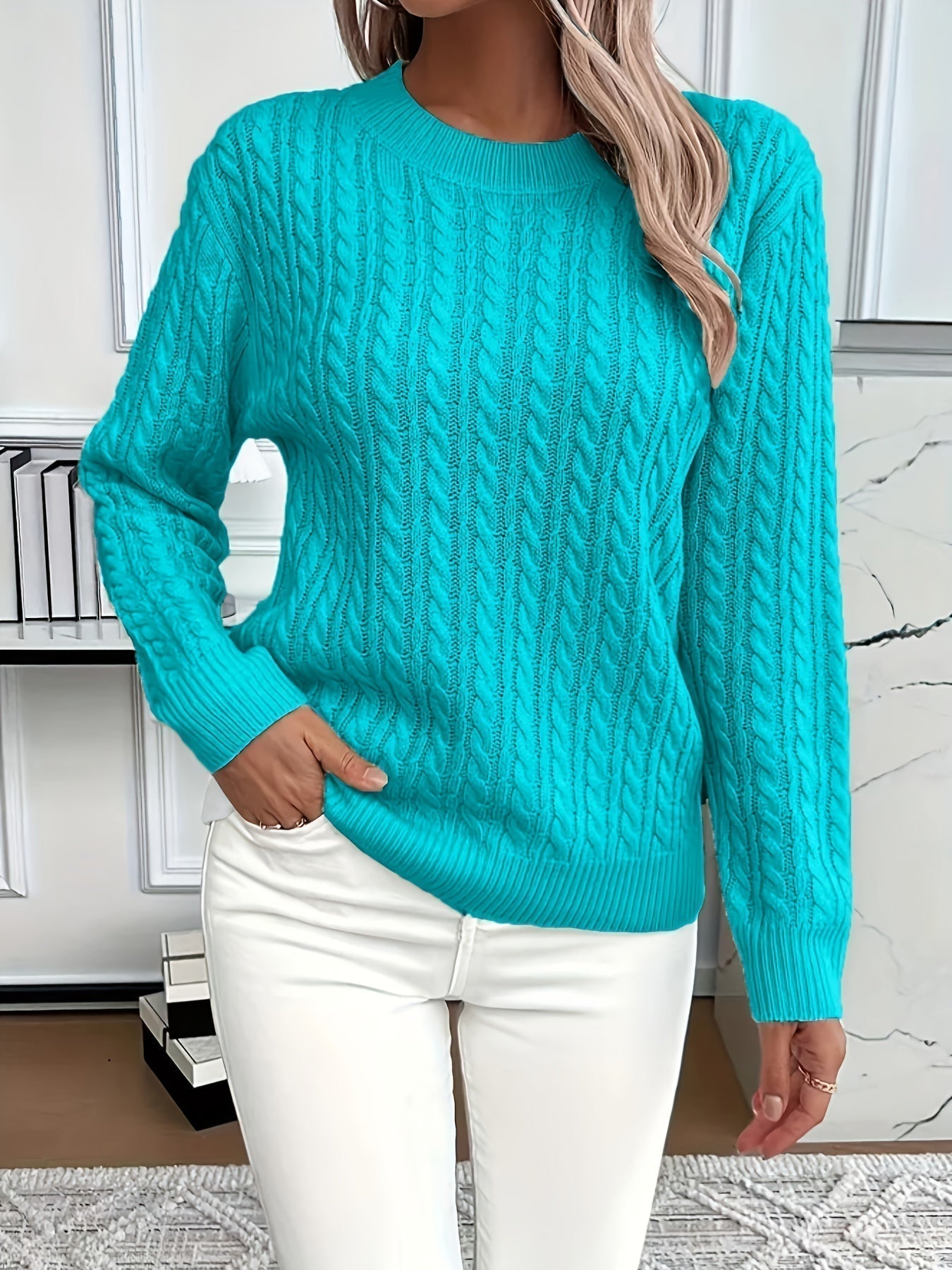 Weiche Kabelpullover Damen