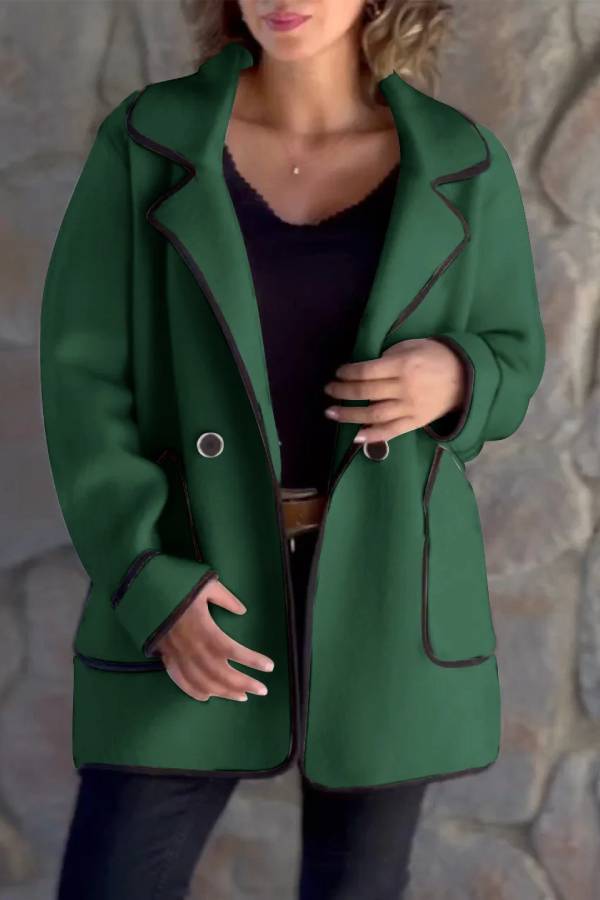 Stylische Herrenjacke Doppelseitig Woll