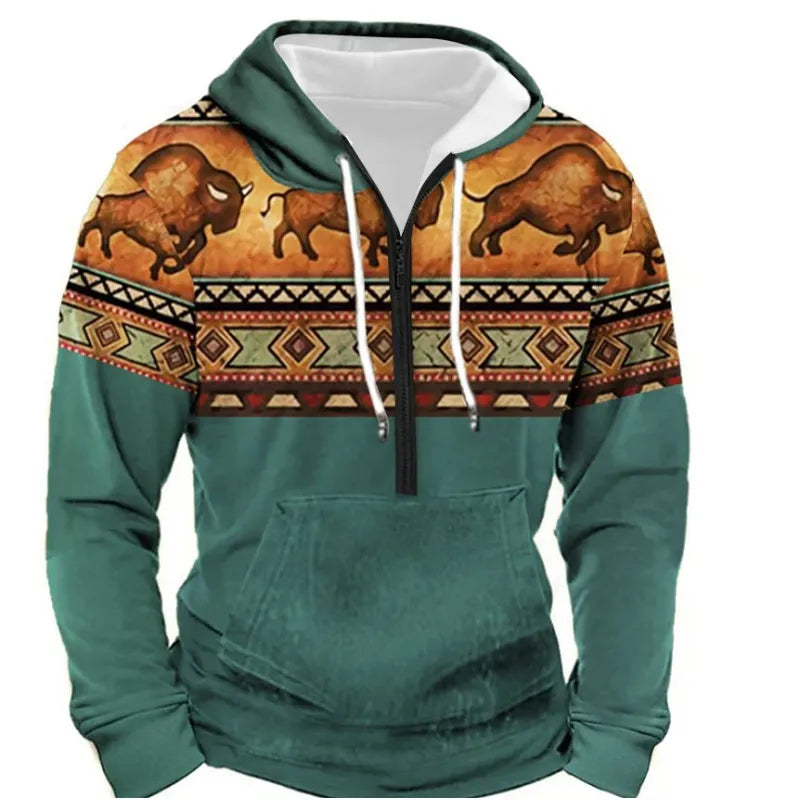 Herren Hoodie Retro Style - IdealeKleiden