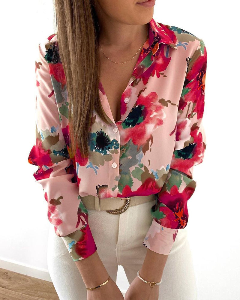 Stilvolle Bluse mit coolem Print - IdealeKleiden