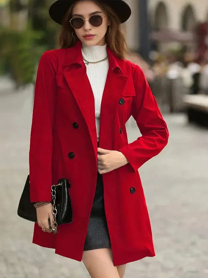Eleganter Damenmantel Taillierte Figur
