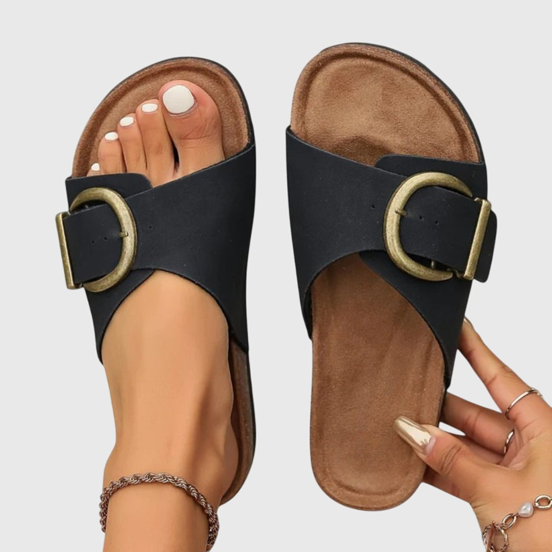 Damen Sandalen Lässig Schnalle Sommer - IdealeKleiden