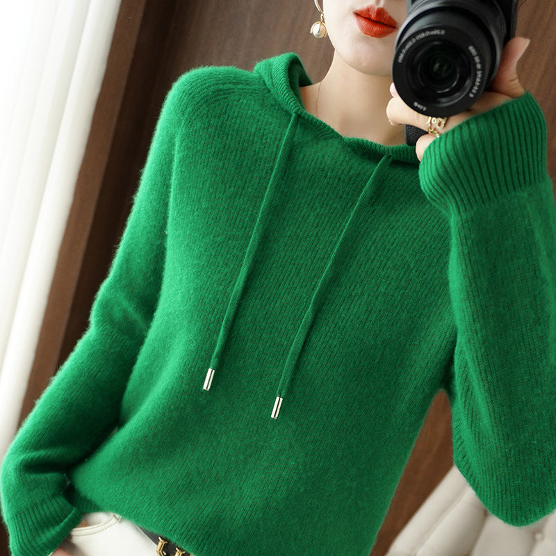 Kapuzenpullover Damen Weich Bequem