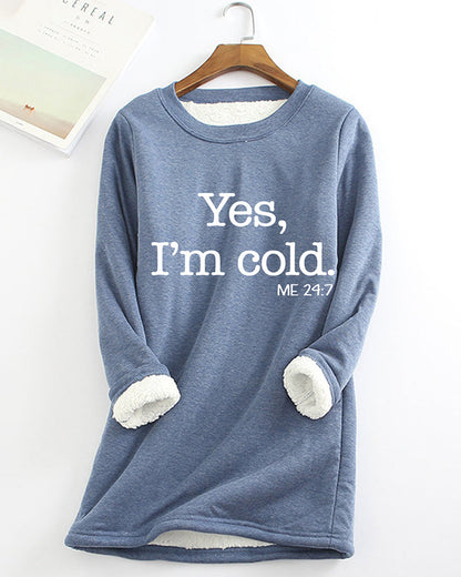 Trendy Sweatshirt Englischer Text Aufdruck