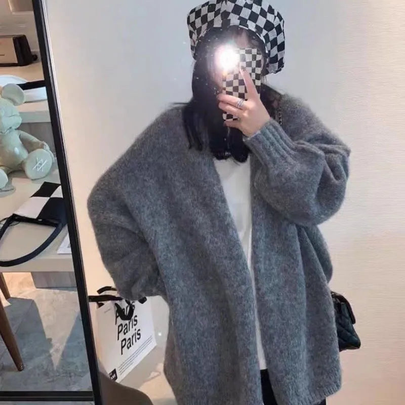 Gemütlicher Oversized Cardigan mit Knöpfen