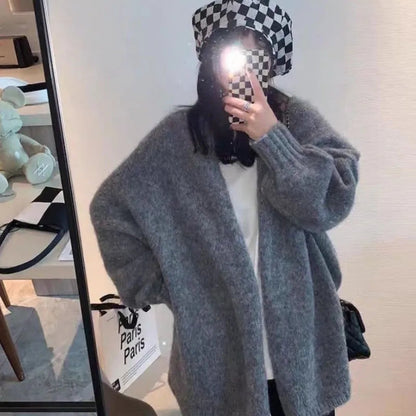 Gemütlicher Oversized Cardigan mit Knöpfen