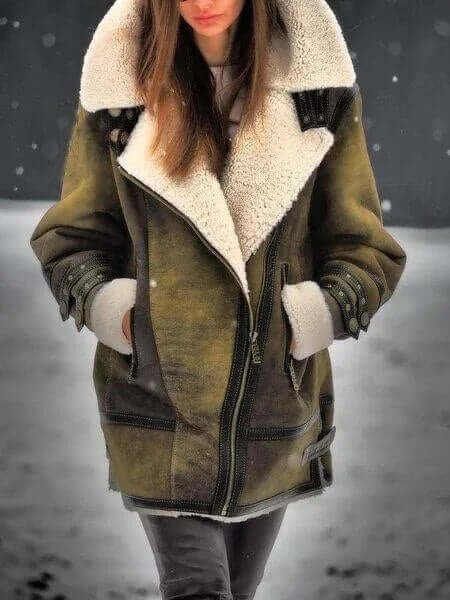 Elegante Damenjacke Mittellang Casual Style - IdealeKleiden