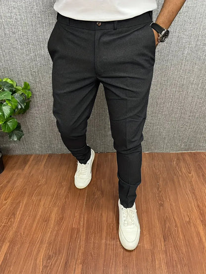 Herren Anzughose Halbformell Slim Fit