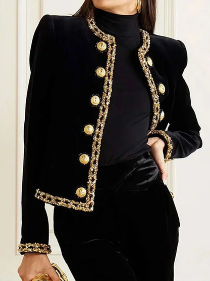 Elegante Damenjacke Langarm Rundhals