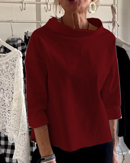 Damen Oberteil Kurzarm Modern Chic