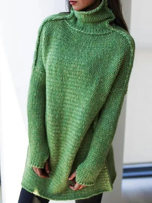 Großer Rollkragenpullover Damen Oversized - IdealeKleiden
