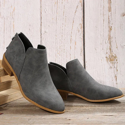Stilvolle Kleiden | V-Ausschnitt Elegante Stiefel für Damen
