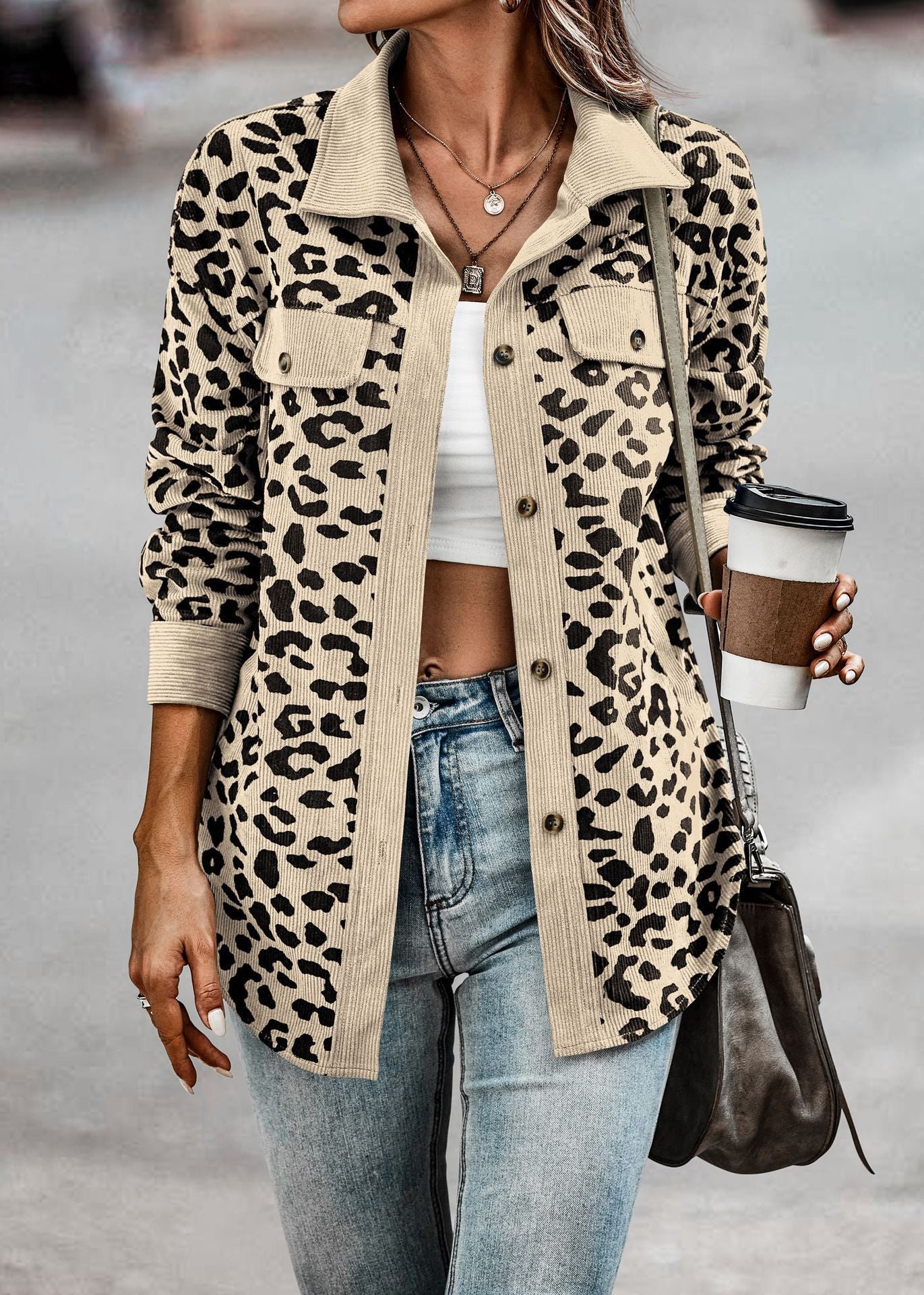 Exklusive Leopardenjacke Dschungel Style