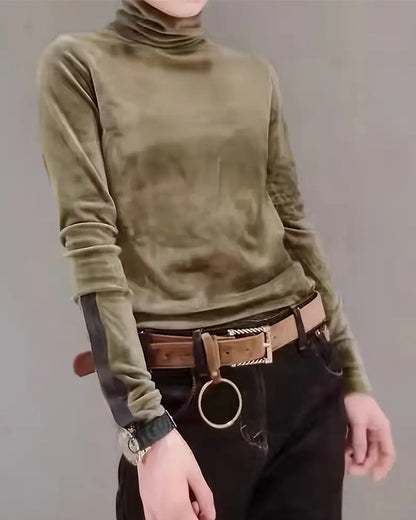 Stylisches Herrenshirt Rollkragen Modern - IdealeKleiden