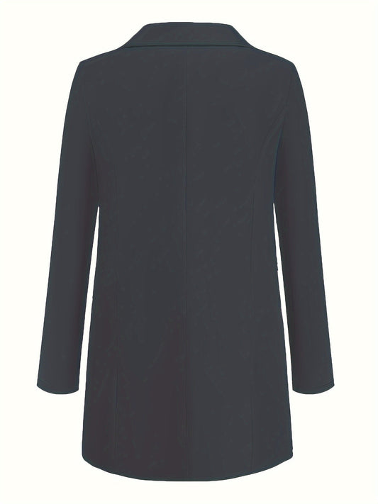 Eleganter Damenblazer Lang Modern Business - IdealeKleiden
