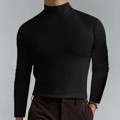 Slim Fit T-Shirt Hoch Tailliert Langarm
