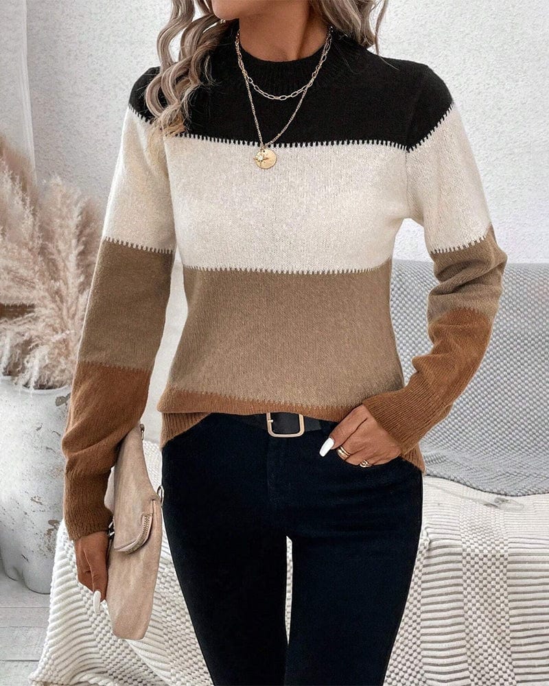 Winterpullover Damen Chic Eleganter Look
