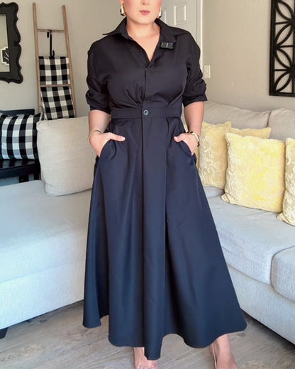 Frauenkleid Elegant Geschnürt