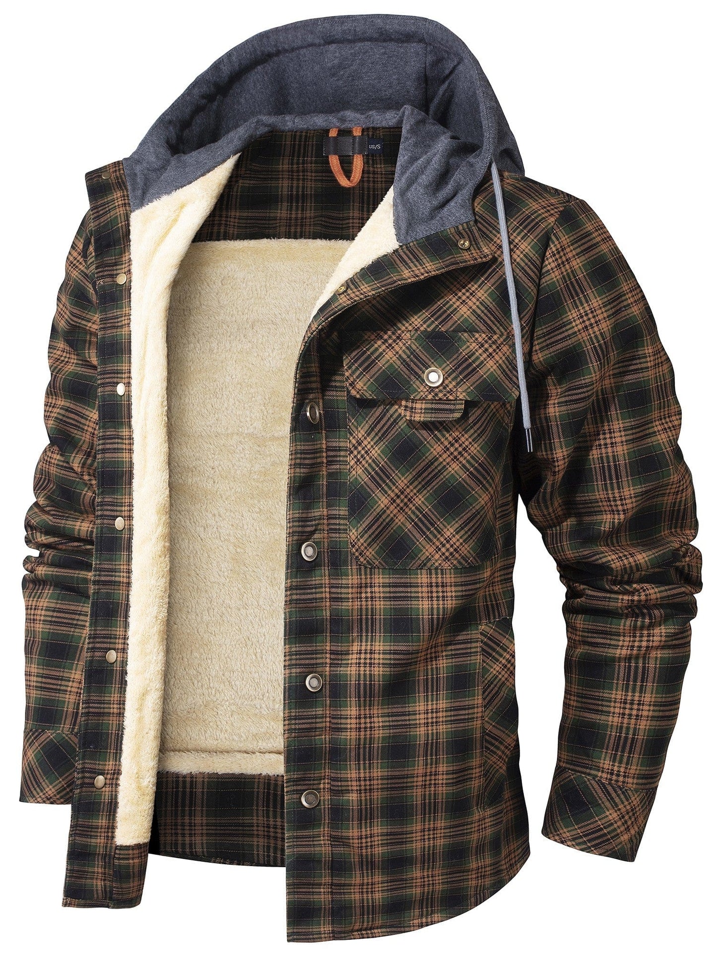 Robuste Outdoor-Jacke Woodland-Design