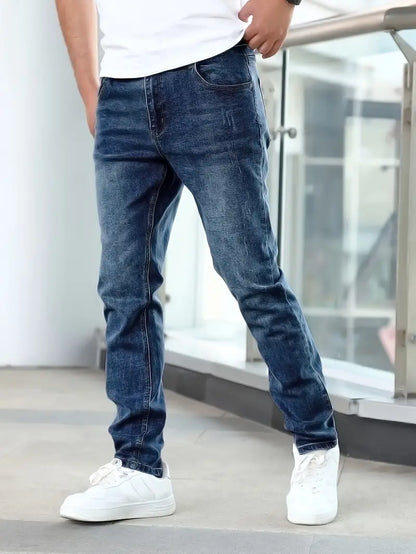 Jeans Herren Lässig Elegant Casual