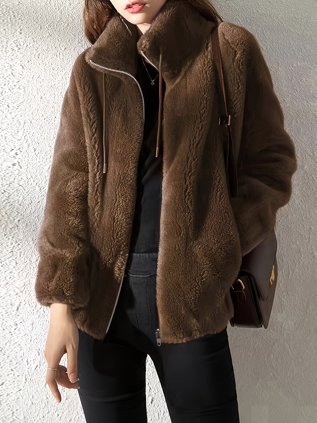 Praktische Zip-Up Jacke Damen