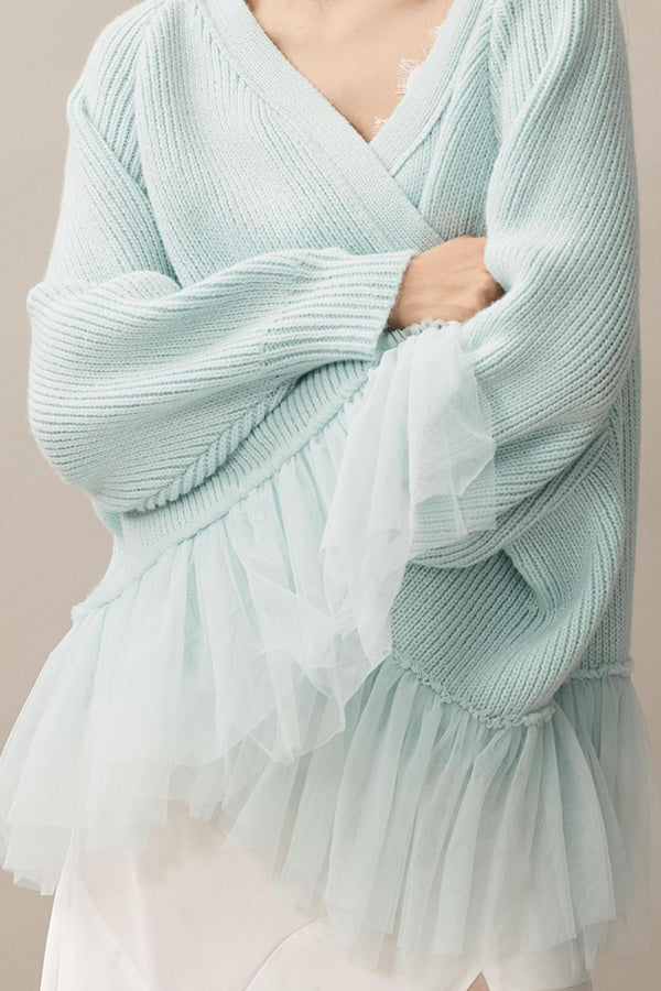 Damen Strickjacke Langärmlig Elegant