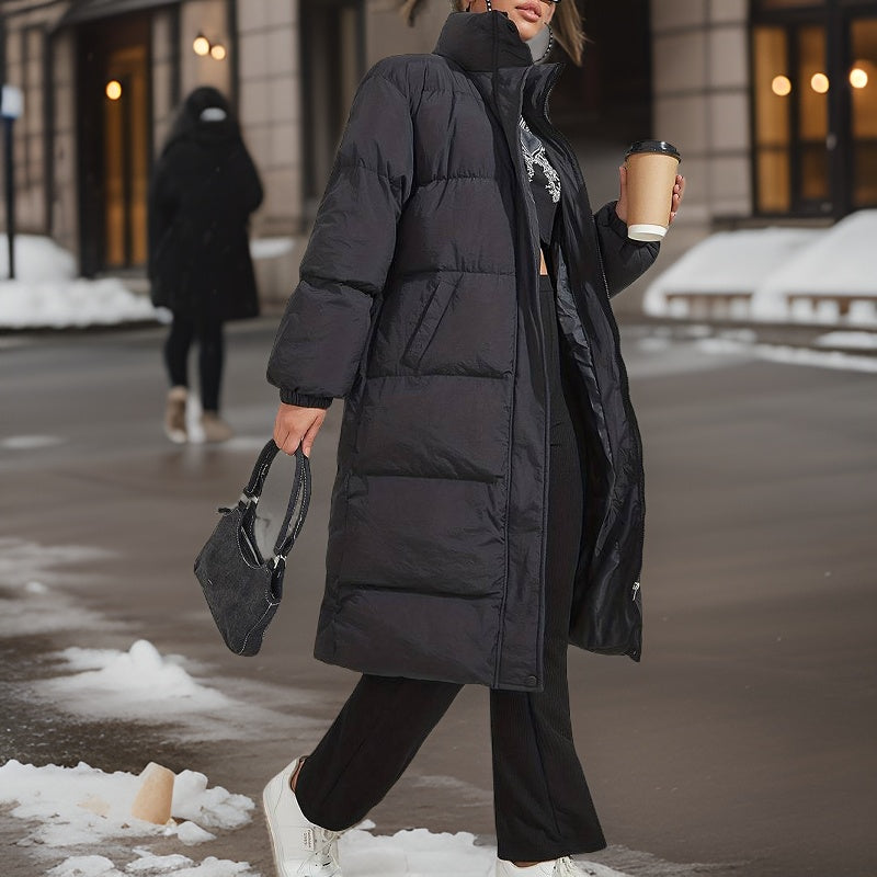 Damen Puffermantel Warm Elegant