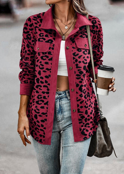 Leopard Jacke Damen Frühjahr Trendy Premium