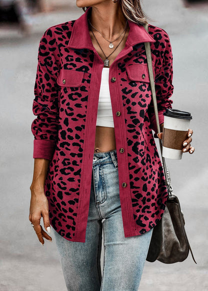 Trendige Leopardenjacke Chic Dschungel Look