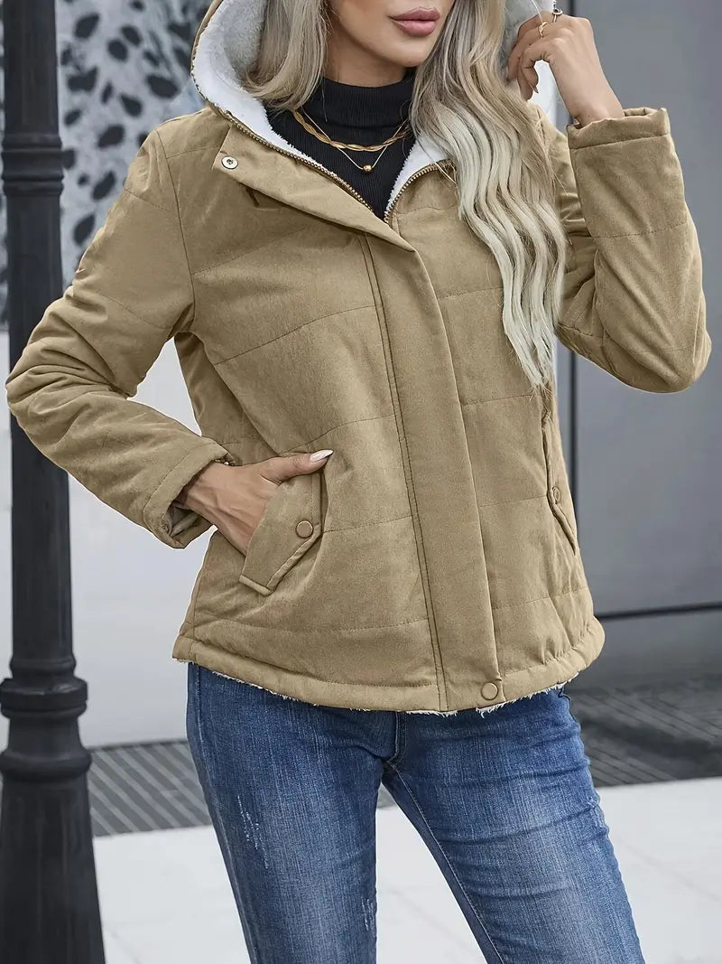 Steppjacke Damen Warm Reißverschluss