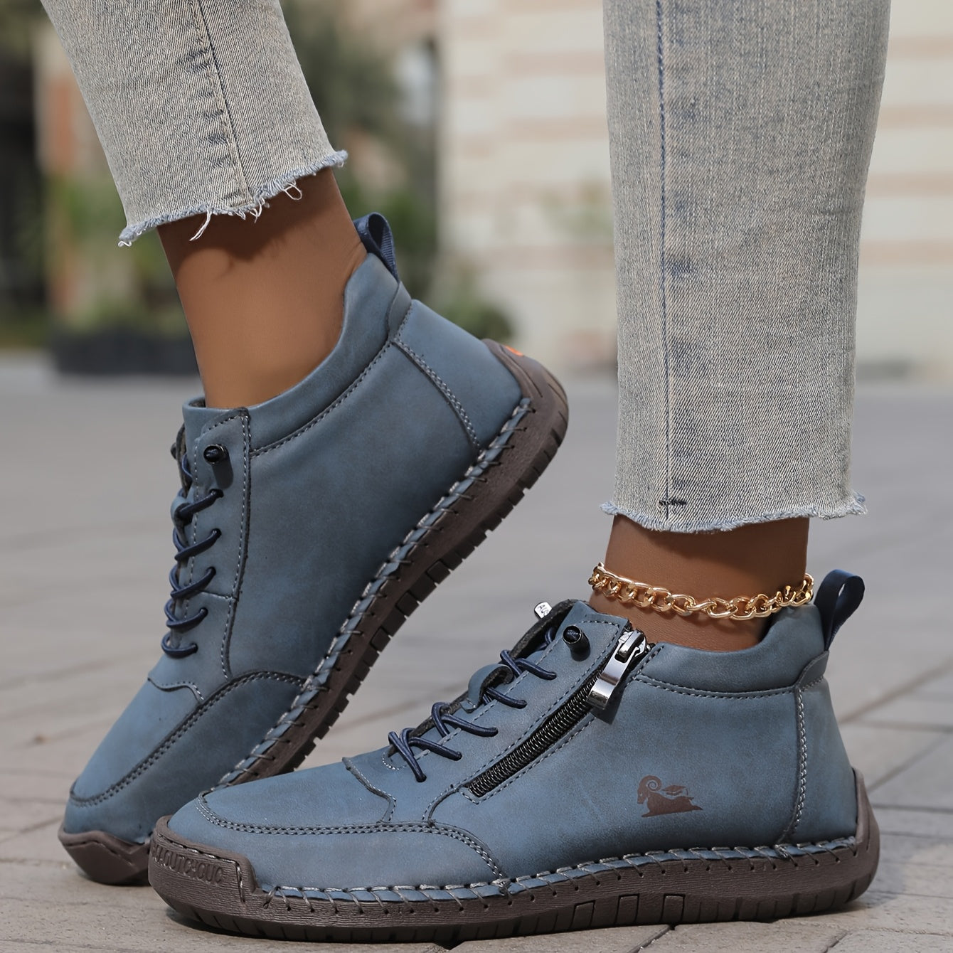 Damen Bequeme Sportschuhe Schnellverschluss