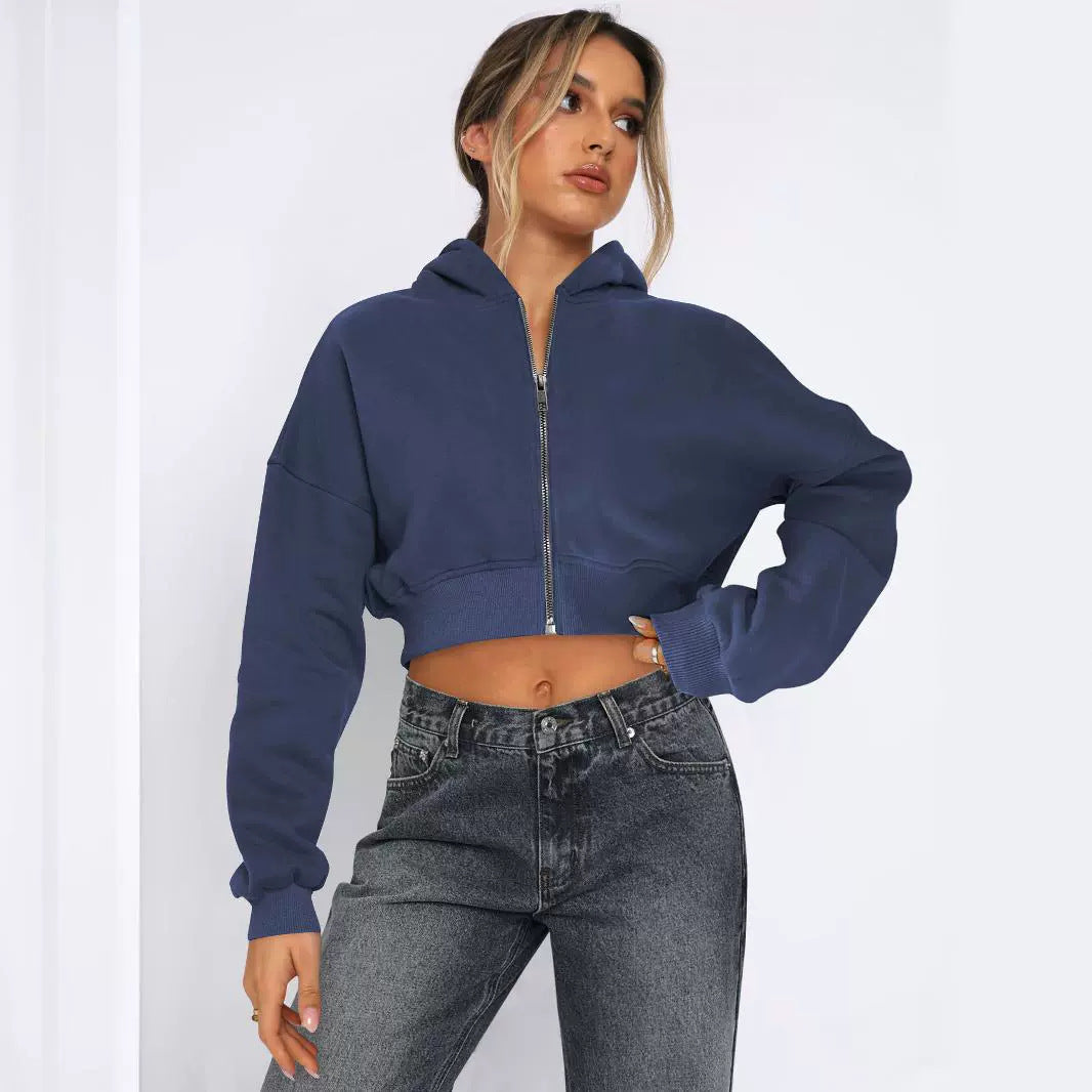 Weiche Fleece-Jacke mit Reißverschluss