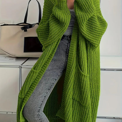 Damen Strickcardigan Elegant Gürtel
