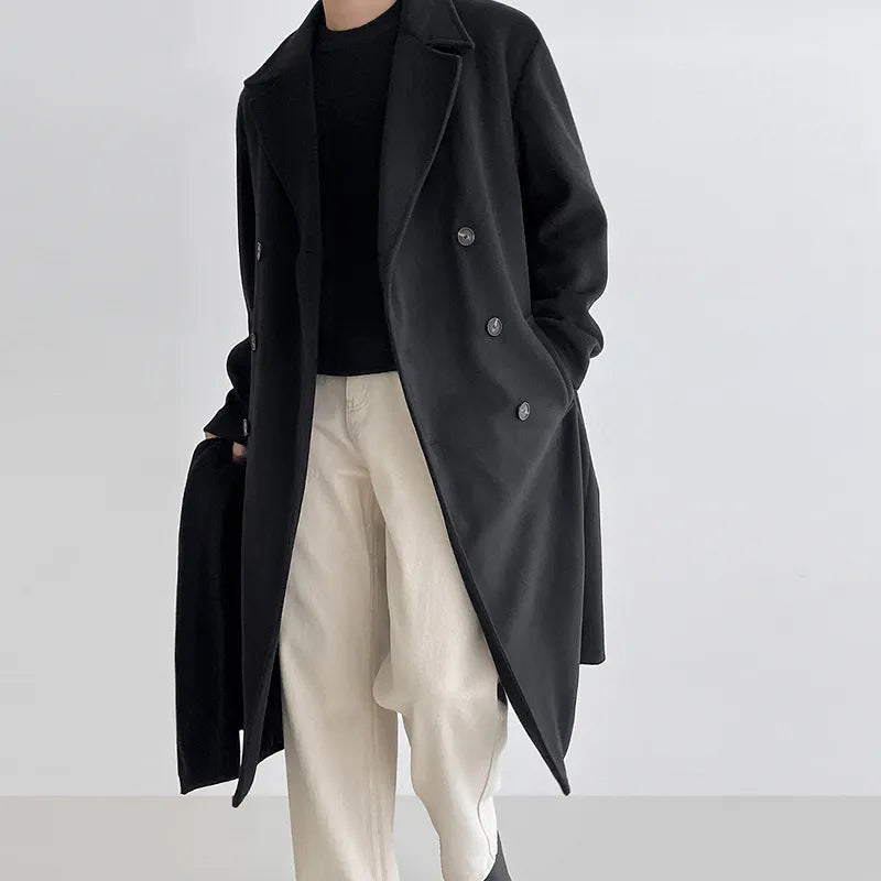 Herren Wintermantel Halblang Elegant