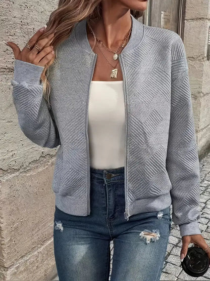 Damen Cardigan Herbst Warm Rippbund