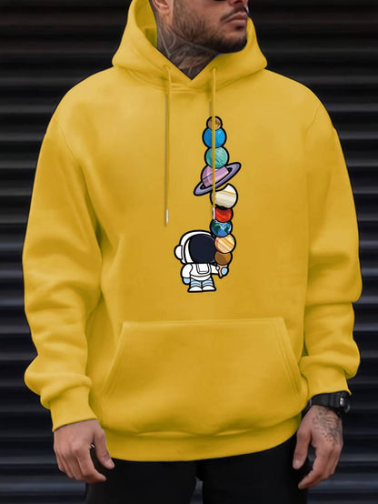 Astronauten Hoodie Herren Modern Galactic