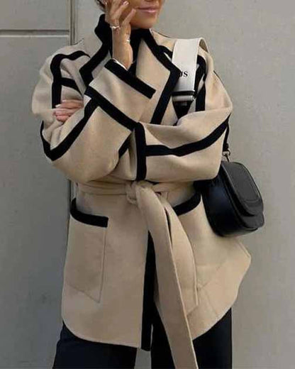 Lässige Outdoor-Jacke Modern Schnüren