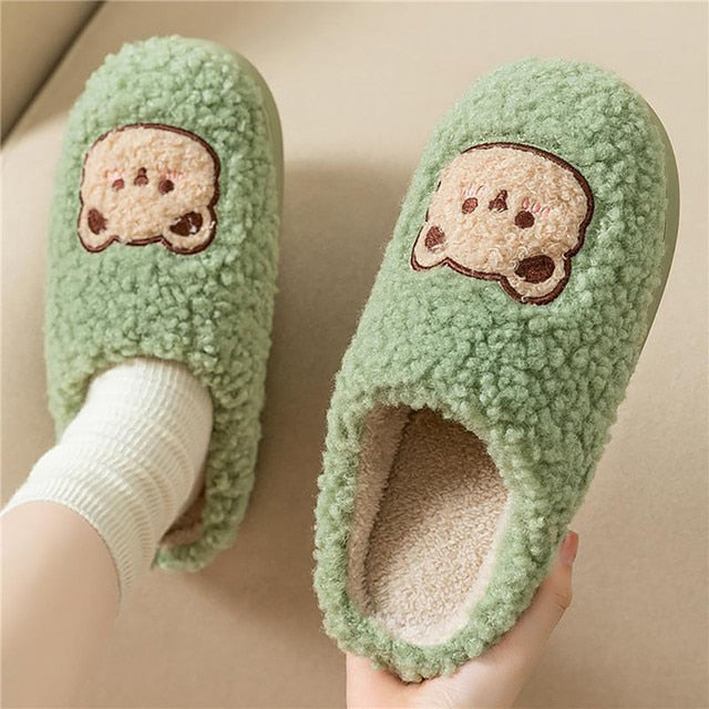 Bequeme Damen Hausschuhe mit Tierdesign