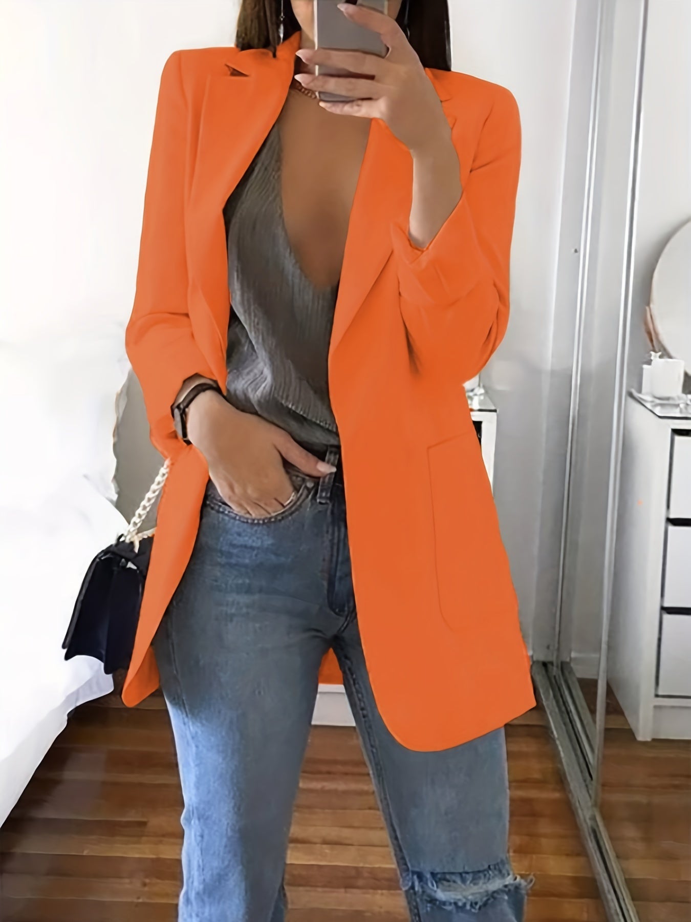Modischer Oversize Blazer Lässig Chic