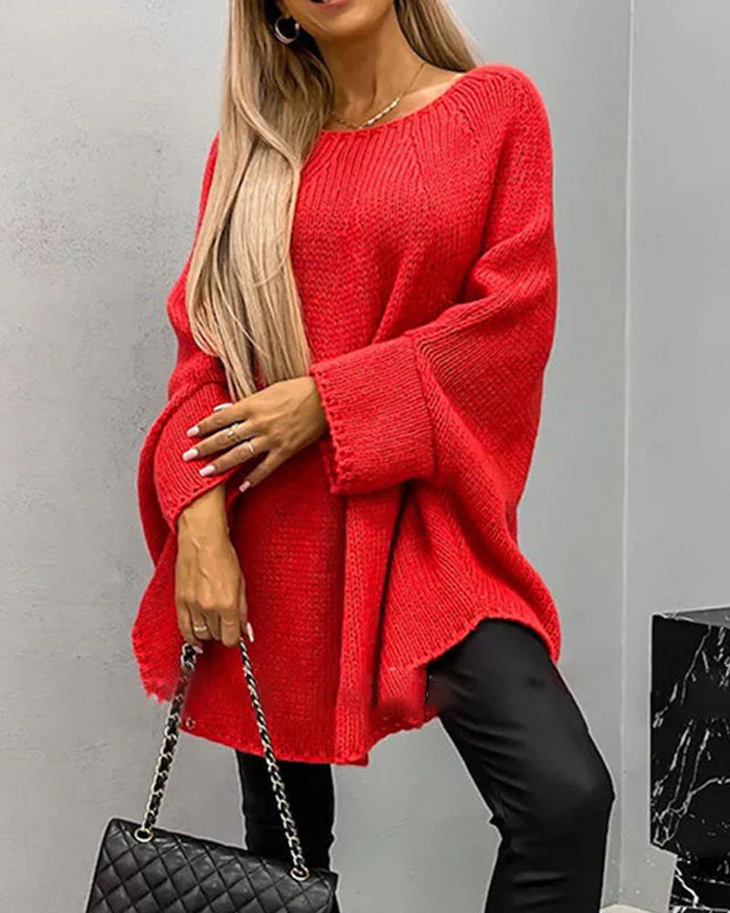 Stylische Damencape Pullover