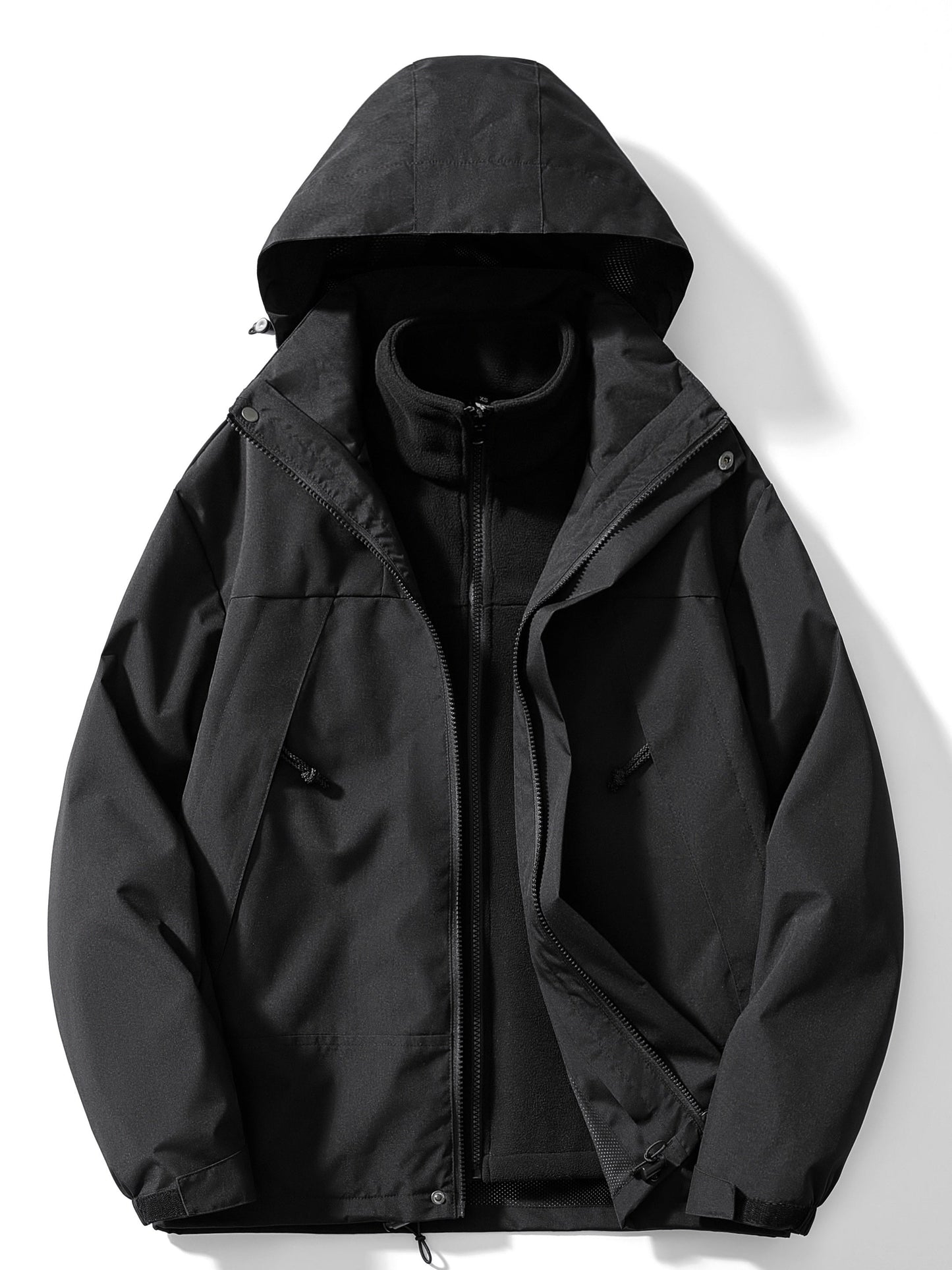 Herren Winterjacke 3-in-1 Funktion Kapuze