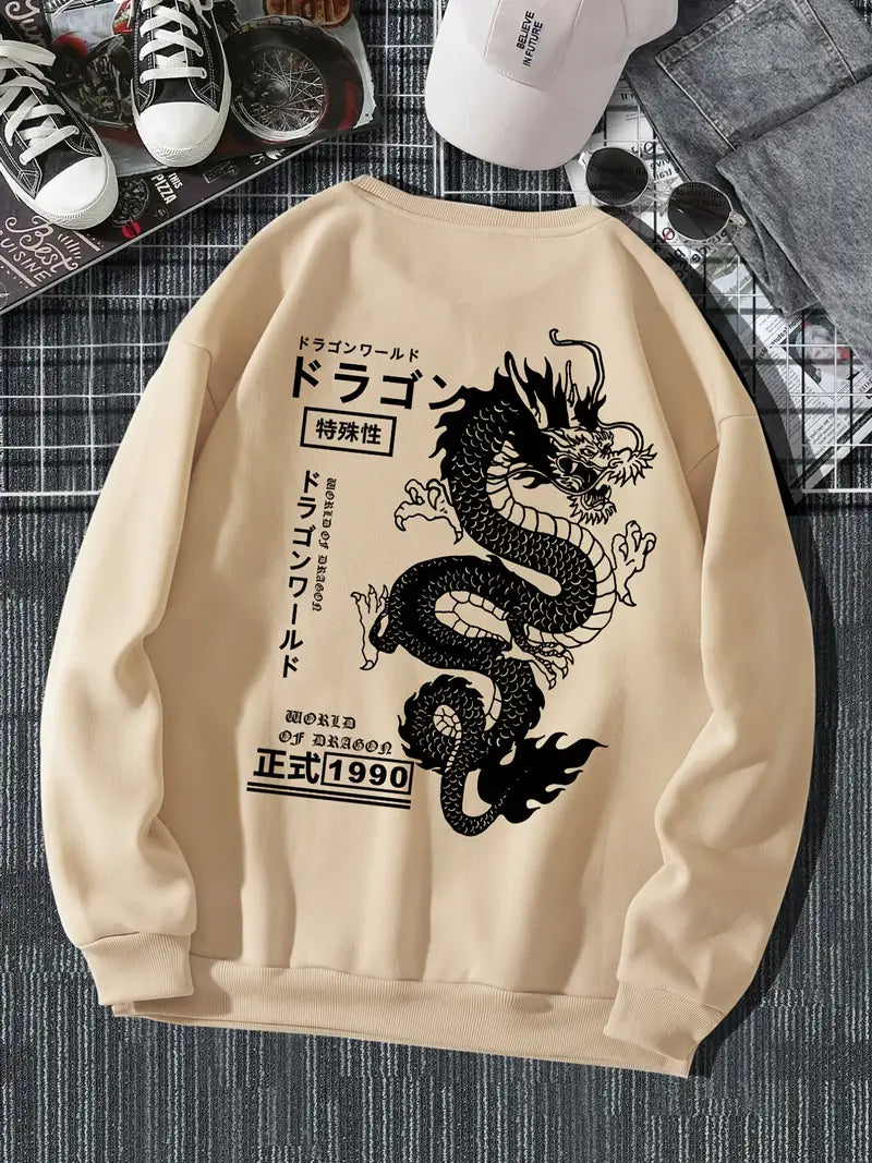 Herren Kapuzenpullover Japanischer Stil