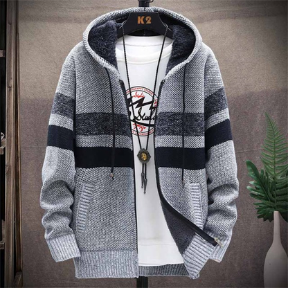 Herren Kapuzenpullover Warm Winterlich