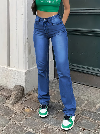 Frauen Straight-Jeans Modern Style