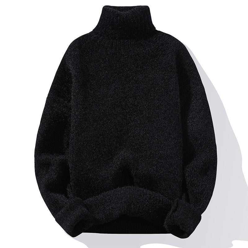 Weiches Strickkleid Rollkragen