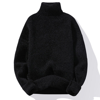 Weiches Strickkleid Rollkragen