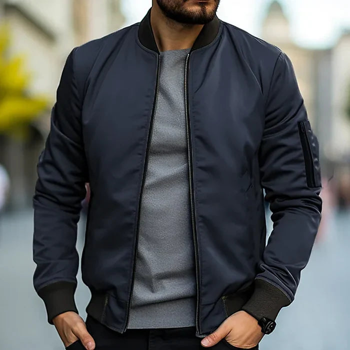 Leder Bomberjacke Herren Style - IdealeKleiden