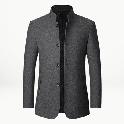 Klassische Damenjacke Wollmix Elegant Knöpfe