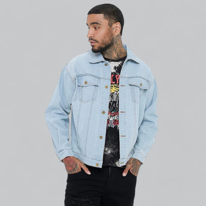 Bequeme Herren Jeansjacke Modern Schnitt