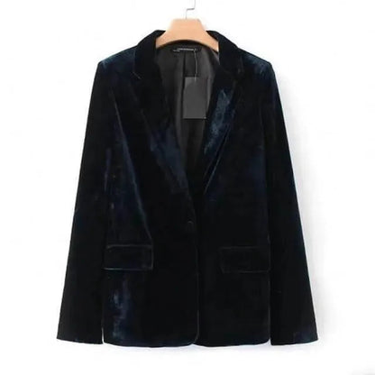 Elegante Damenblazer Samt Optik